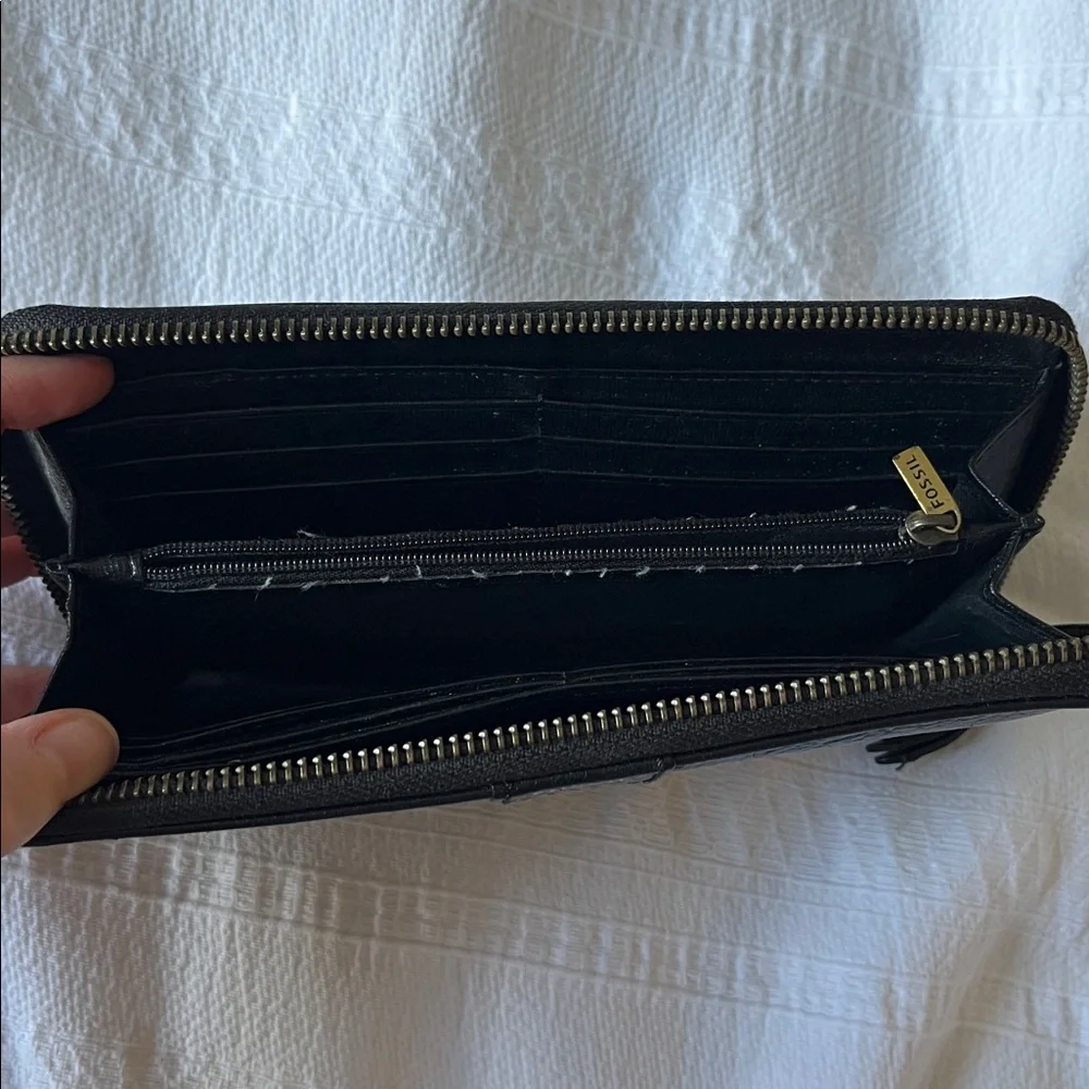 Fossil Black Leather Wallet - Picture 3 of 3